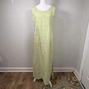 Light Green Sleeveless Maxi Dress